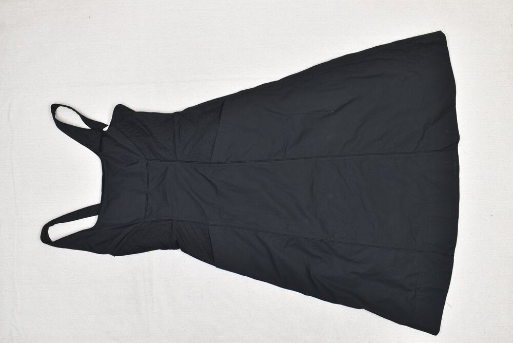 Banana Republic Women's Dress Size 6 Blue Black Solid Back Zip 100% Cotton